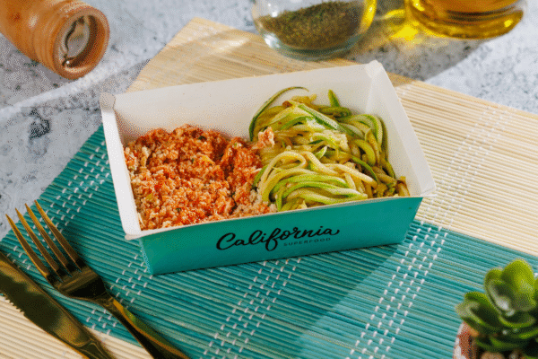 Spaghetti de Abobrinha com Frango